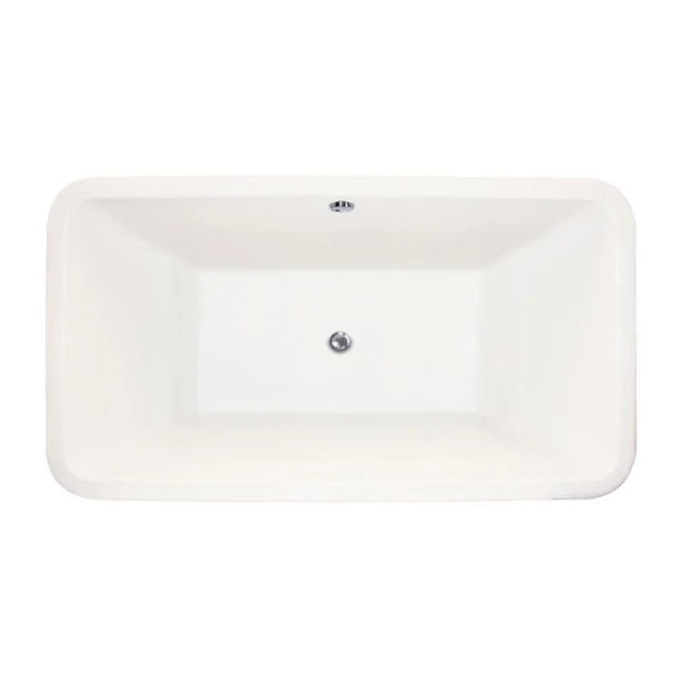 Combination Tub Designer Collection Natasha 66 x 36 x 21 Inch Drop-In Center Drain Bone Rectangle - Frankwebs