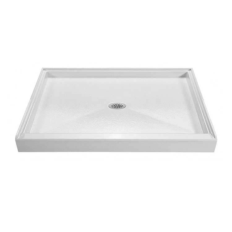 Shower Base Single Front Threshold White 36 x 42 Inch Acrylic - Frankwebs