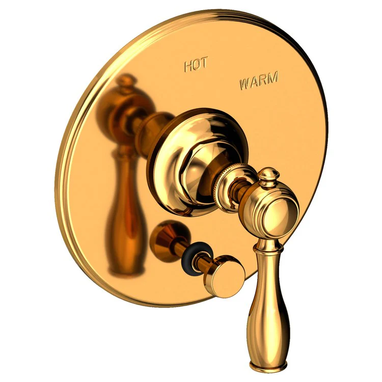 Victoria Pressure Balance Tub/Shower Valve Trim Only with Lever Handle - French Gold PVD - Frankwebs