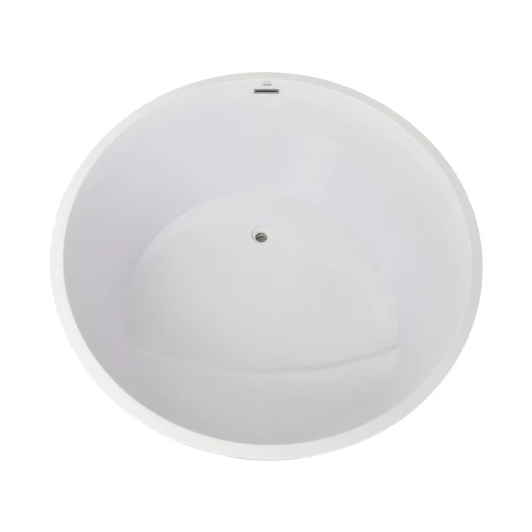 Soaking Tub Metro Collection Mizu 52 x 27 Inch Freestanding Tub Only Side Center Almond Hydroluxe SS - Frankwebs