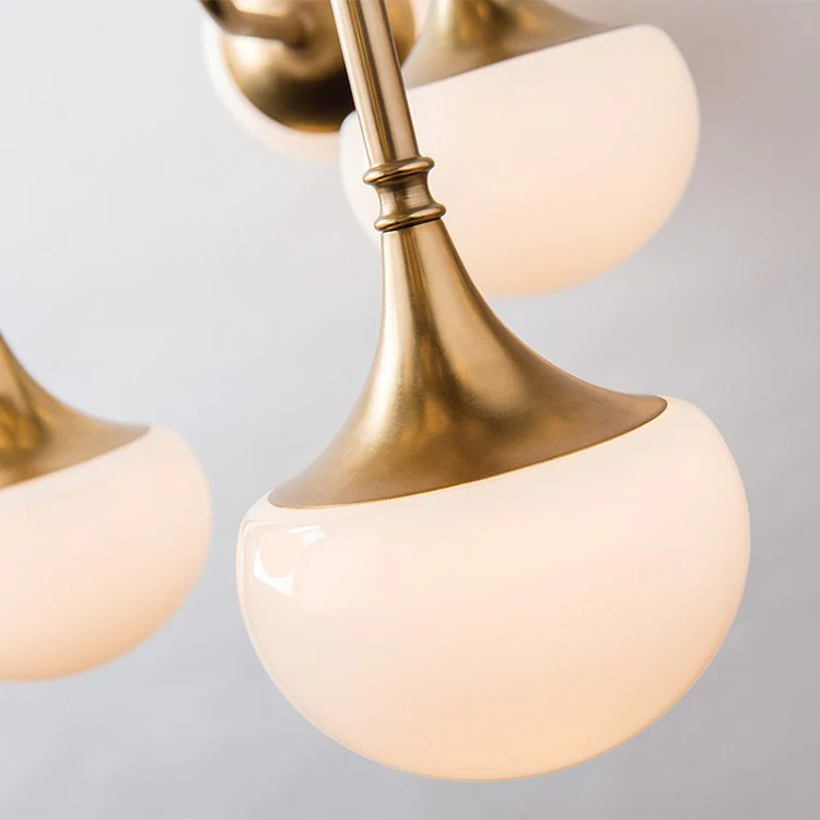 Fleming Eight-Light Semi-Flush Mount Ceiling Fixture - Frankwebs