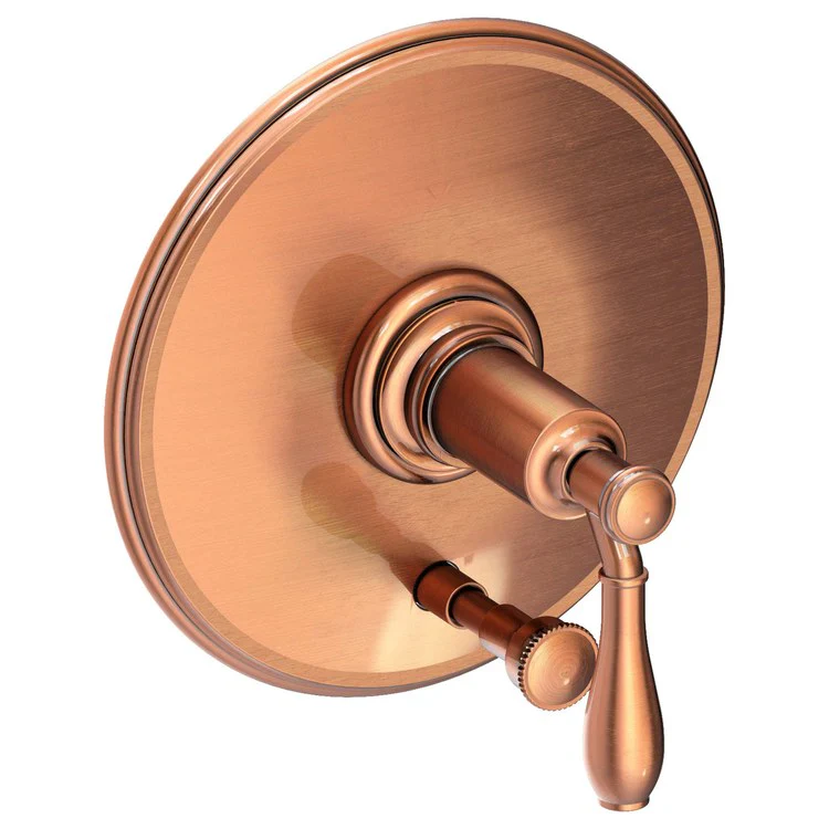 Ithaca Pressure Balance Tub/Shower Valve Trim Only with Lever Handle - Antique Brass - Frankwebs