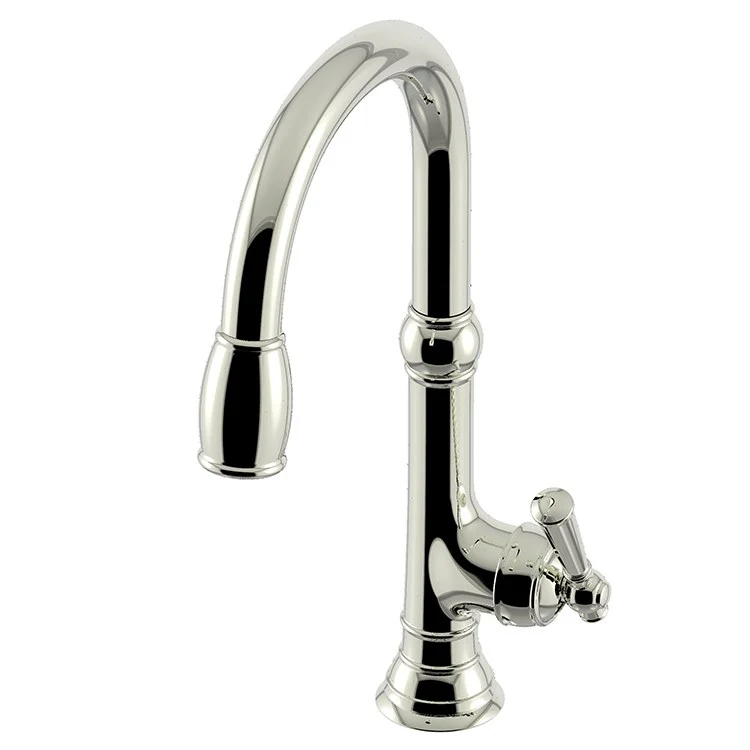 Kitchen Faucet Jacobean 1 Lever ADA Midnight Chrome Pull Down Spout Height 9-4/5 Inch 1.8 Gallons per Minute - Frankwebs