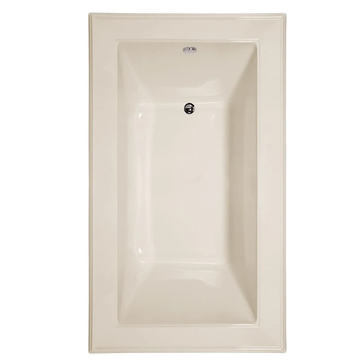 Soaking Tub Designer Collection Angel 72 x 42 Inch Drop-In Tub Only End Bone Acrylic - Frankwebs