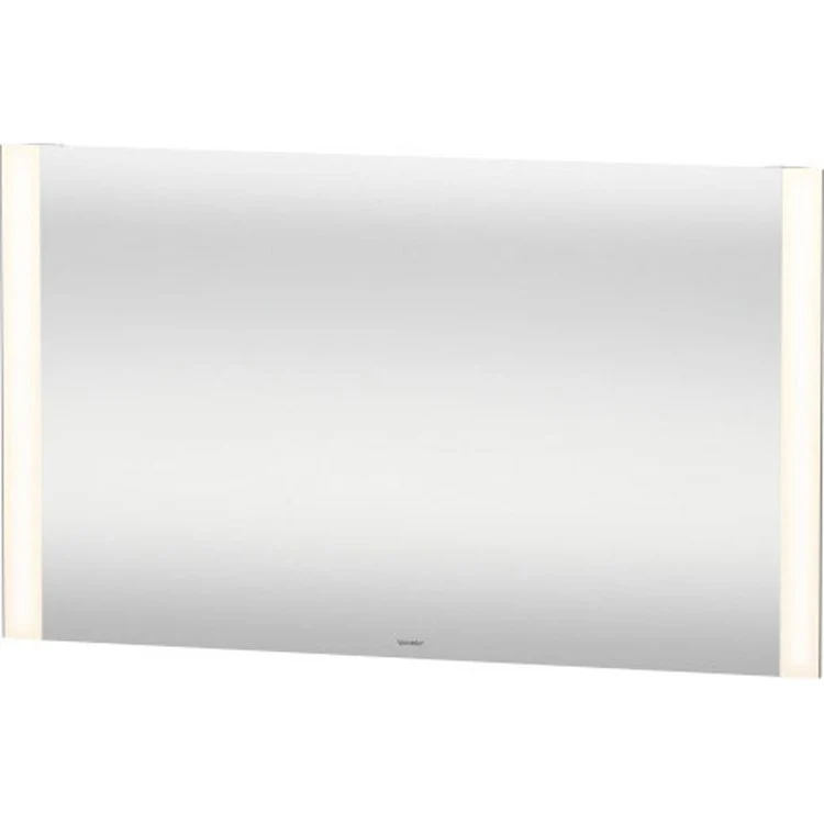 Mirror Light & Mirror 27-1/2 x 47-1/4 Inch White with Lighting Rectangle 1-3/8 Inch - Frankwebs
