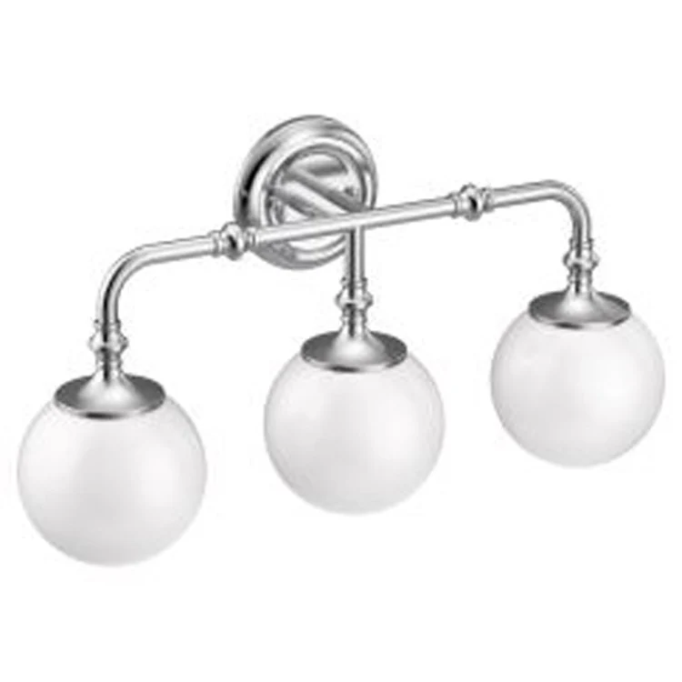 Bath Light Colinet Vanity 3 Lamp Brushed Gold Glass or Shade Frosted - Frankwebs