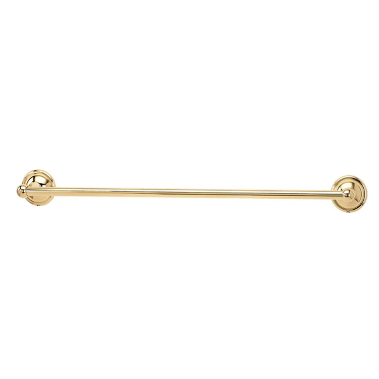 Towel Bar Yale Bath 24 Inch Polished Brass 3-1/8 Inch - Frankwebs
