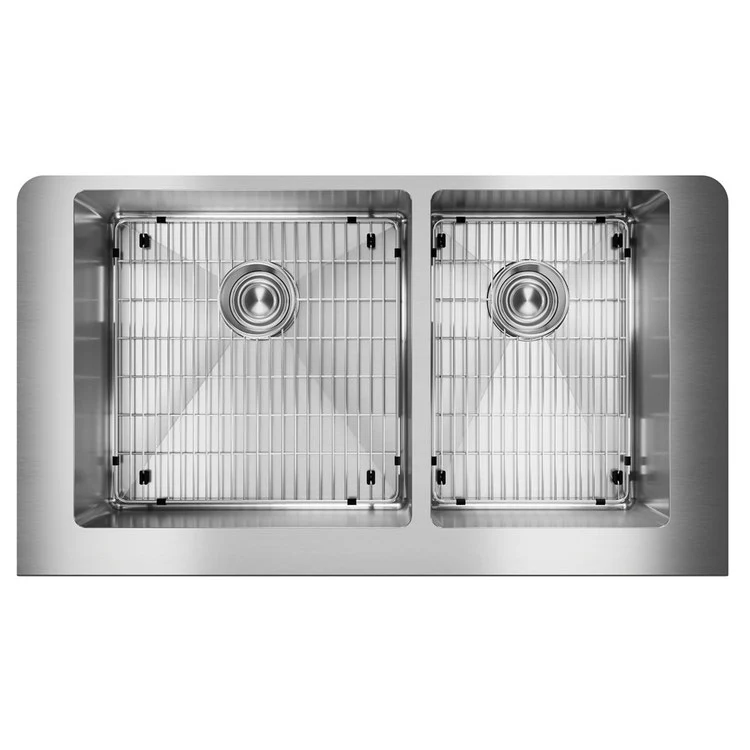 Kitchen Sink Crosstown 36 x 20.25 Inch Double Bowl 60/40 Kit Polished Satin Farmhouse - Frankwebs