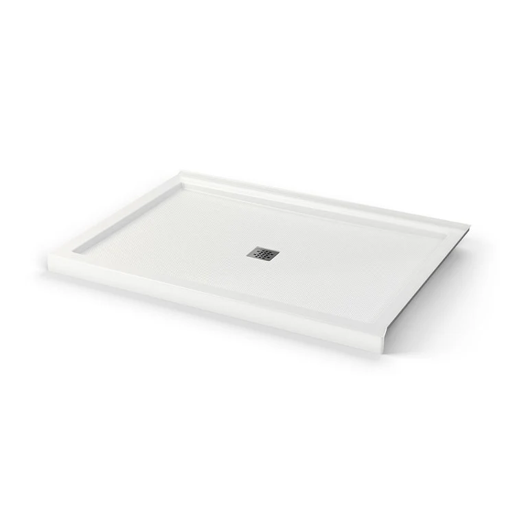 Shower Base B3 Corner Right Stabili-T Square Drain White 60 x 42 Inch Acrylic - Frankwebs