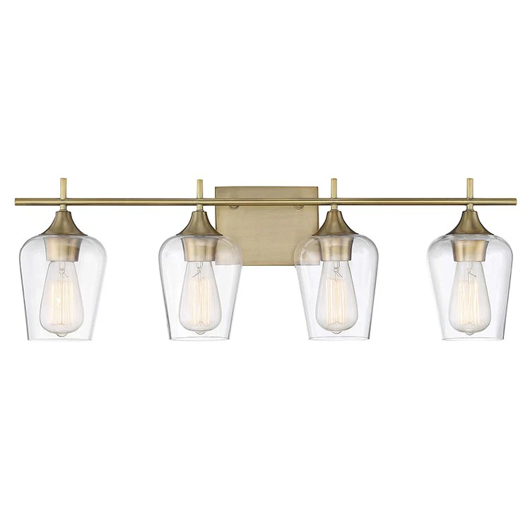 Octave Four-Light Bathroom Vanity Fixture - Frankwebs