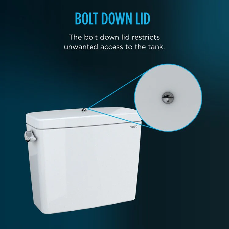 Toilet Tank Drake with Bolt Down Cover Cotton 1.28 Gallons per Flush - Frankwebs