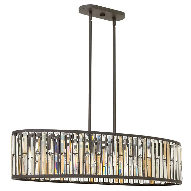 Gemma Six-Light Linear Chandelier - Frankwebs