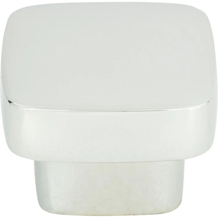 Knob Atlas Chunky Square Medium Brushed Nickel Zinc Alloy 1-7/16 Inch - Frankwebs