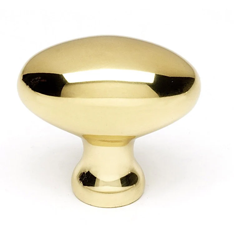 Knob II Collection Egg Polished Chrome Brass 1-3/8 Inch 1-1/4 Inch 9/16 Inch - Frankwebs
