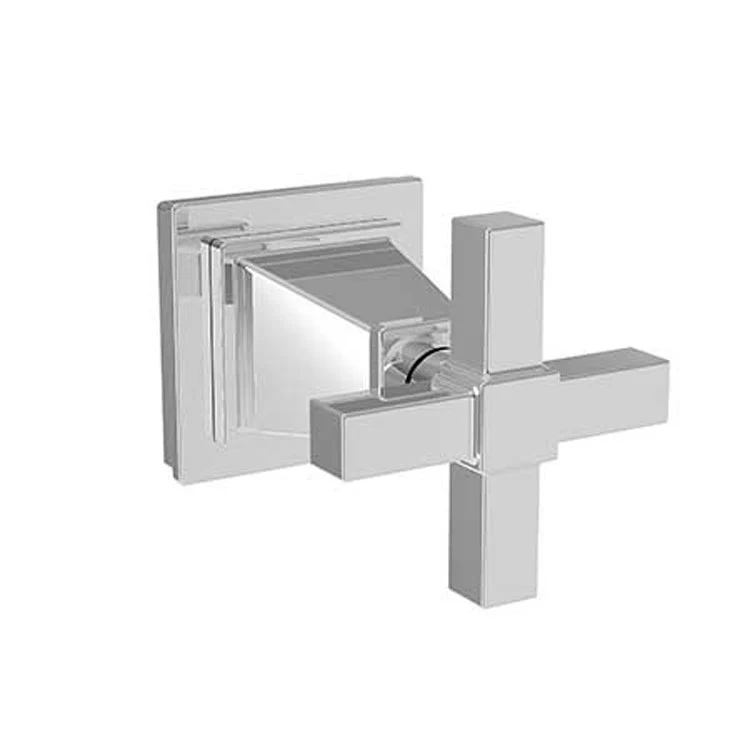 Diverter Handle Malvina Brass Flow Control Cross Stainless Steel PVD Square Escutcheon - Frankwebs