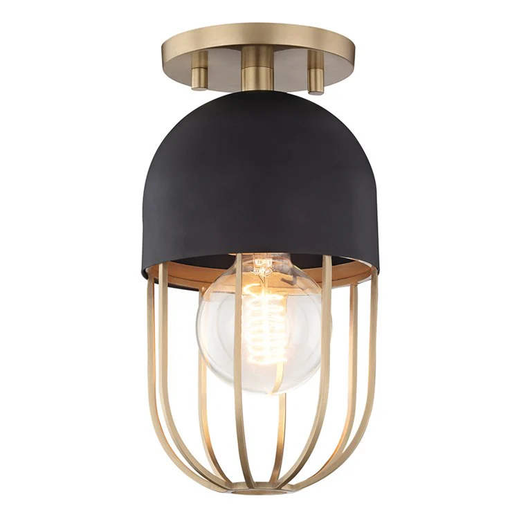 Haley Single-Light Flush Mount Ceiling Fixture Mount - Frankwebs