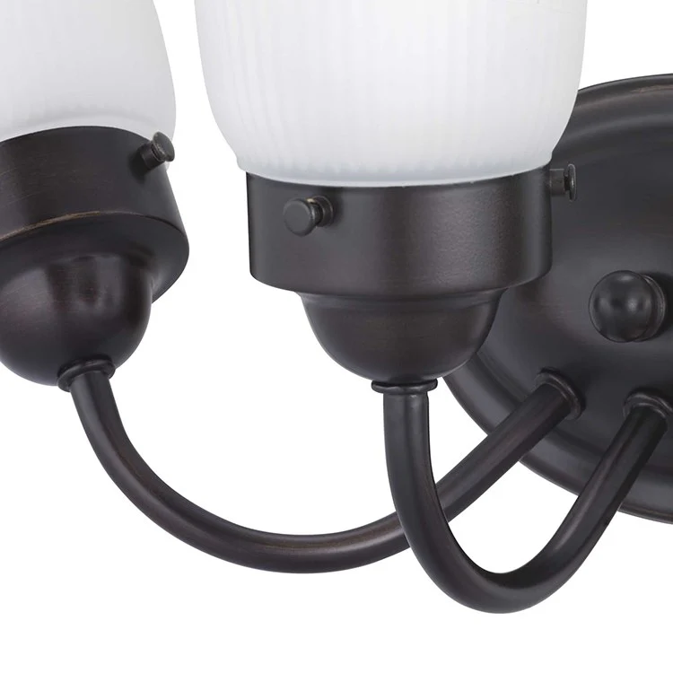 Fluted Glass Three-Light Bathroom Vanity Fixture - Frankwebs