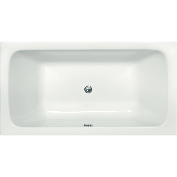Whirlpool Tub Ston Collection Carrera 72 x 36 x 23 Inch Drop-In Center Drain Biscuit Rectangle - Frankwebs