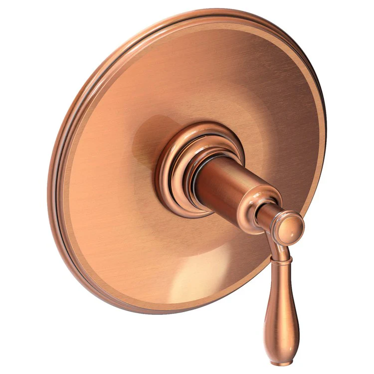 Pressure Balance Valve Trim Ithaca Round 1 Lever Antique Copper ADA Depth 4-1/4 Inch - Frankwebs
