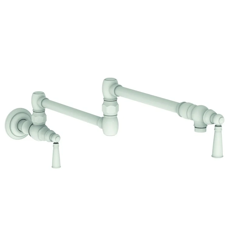 Pot Filler Jacobean Wall Mount 2 Lever ADA Polished Brass Uncoated Living - Frankwebs