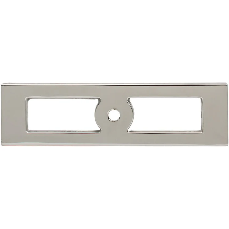 Knob Backplate Lynwood Hollin Rectangle Polished Nickel 3-3/4 Inch Zinc Alloy - Frankwebs