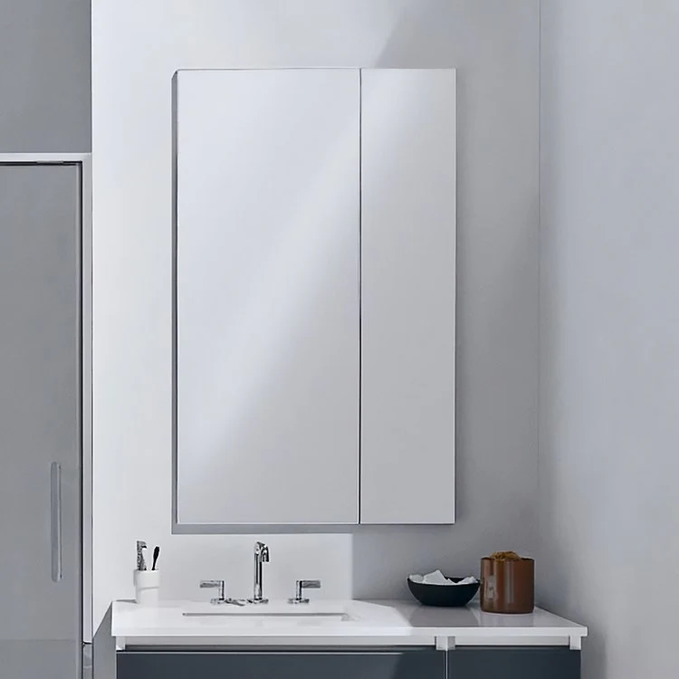 Medicine Cabinet M Series Reserve 20 x 40 x 4 Inch 1 Doors Mirrored Polished Edge/Electric - Frankwebs