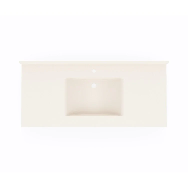 Vanity Top Contour Single Bowl 49 x 22 Inch ADA Tahiti White Swanstone - Frankwebs