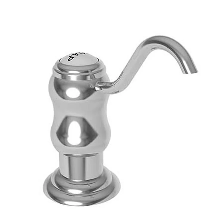 Soap Dispenser Chesterfield Midnight Chrome Deck Plastic Brass Pump Spout 8 Ounce Length 2-15/16 Inch - Frankwebs