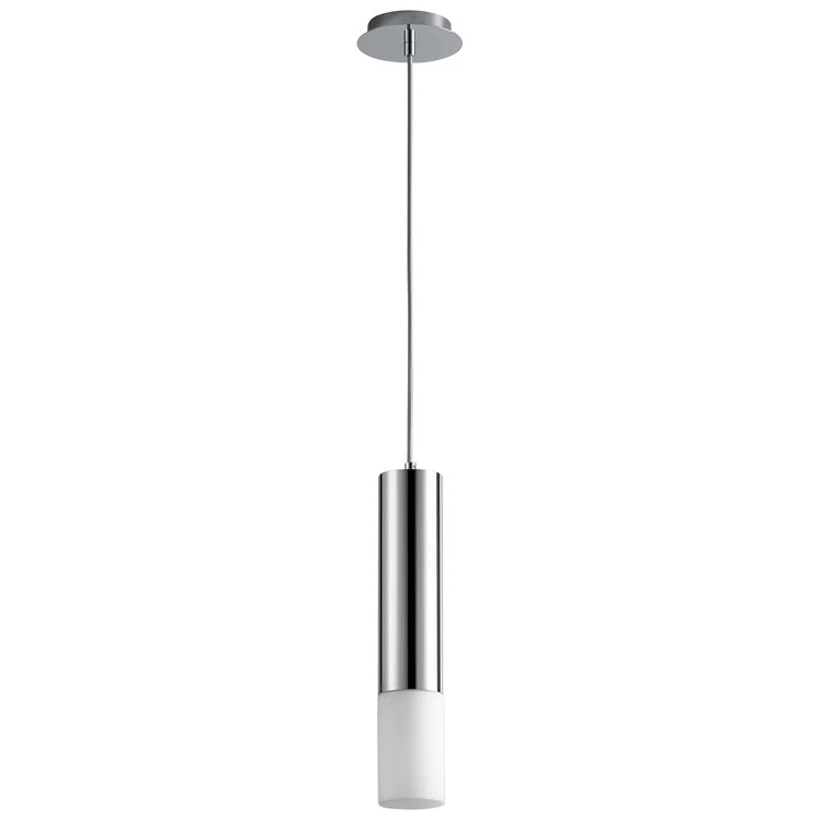 Opus Single-Light LED Mini Pendant with Glass Shade - Polished Chrome - Frankwebs