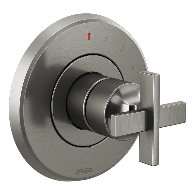 Pressure Balance Valve Trim Levoir with Monitor Technology Less Handle Brilliance Luxe Nickel ADA - Frankwebs