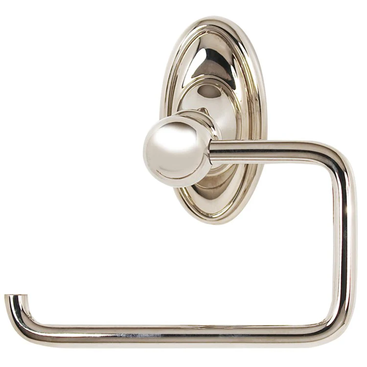 Toilet Paper Holder Classic Traditional Bath Single Post Polished Nickel 5-1/2 Inch 3-1/4 Inch Wall Mount - Frankwebs