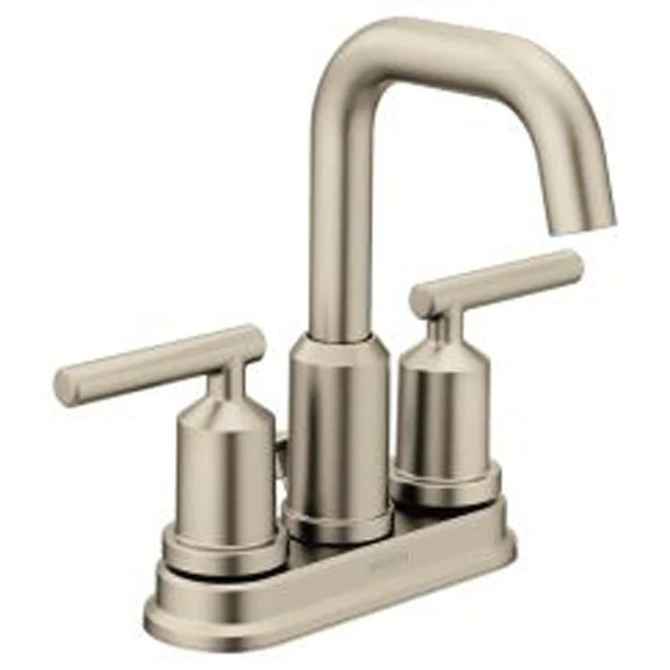 Lavatory Faucet Gibson Centerset 4 Inch Spread 2 Lever ADA Matte Black 1.2 Gallons per Minute High Arc - Frankwebs