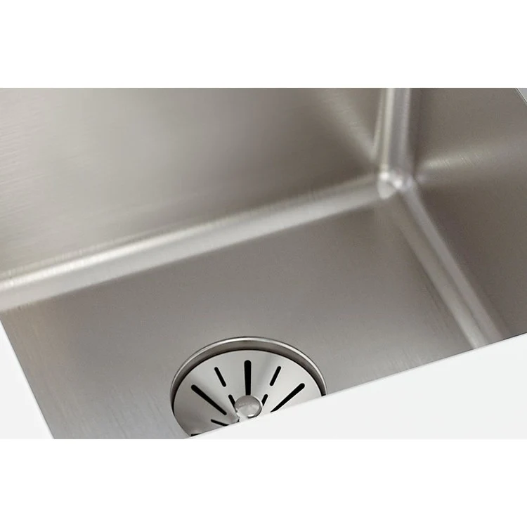Kitchen Sink Lustertone Iconix 14.5 x 14.5 Inch Single Bowl with Perfect Drain Luminous Satin Undermount - Frankwebs