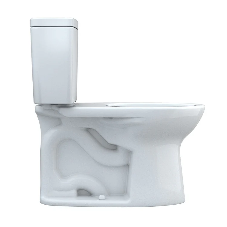 Toilet Drake 2 Pieces Universal Height Cotton Elongated ADA 30-1/8 Inch 1.28 Gallons per Flush Right Hand Chrome Less Seat - Frankwebs