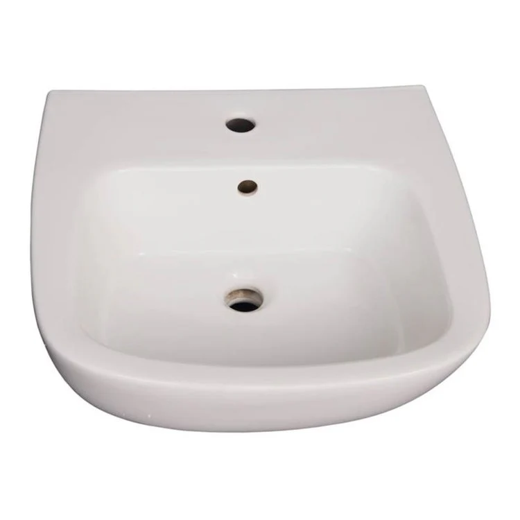 Pedestal Top Elena 500 19-3/4 Inch White Vitreous China Rectangle - Frankwebs