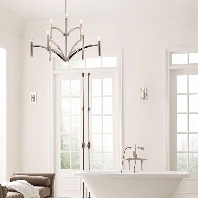 Draper Nine-Light, Two-Tier Chandelier - Frankwebs