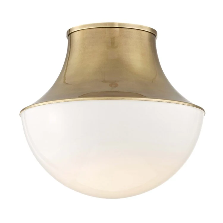 Lettie Single-Light LED Large Flush Mount Ceiling Fixture - Frankwebs