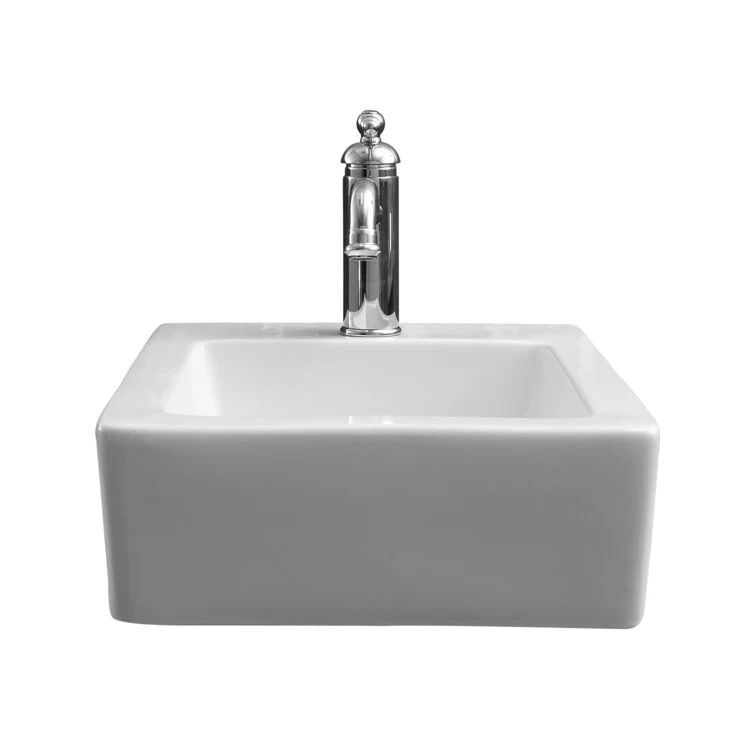 Lavatory Sink Grabil Wall Hung 18 Inch Rectangle White - Frankwebs
