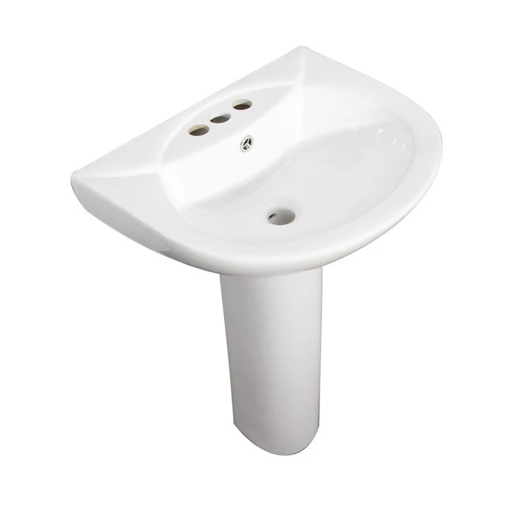 Pedestal Lavatory Banks Centerset White Center Round - Frankwebs