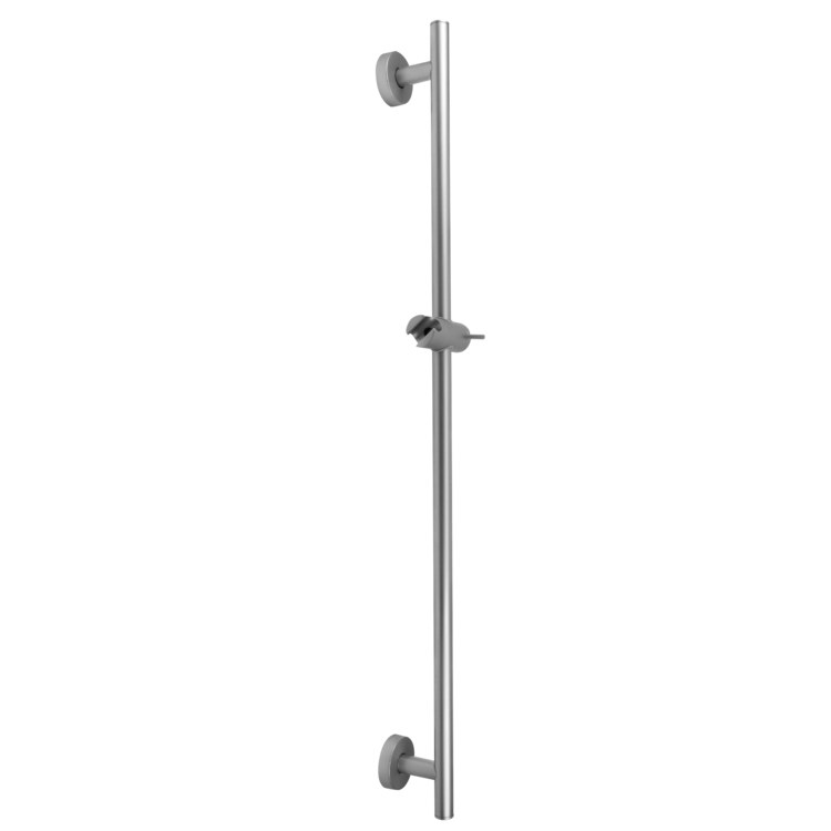 Wall Bar Contemporary Polished Chrome 27-1/2 Inch Includes Adjustable Handshower Angle and Lever Handle Slider Brass - Frankwebs