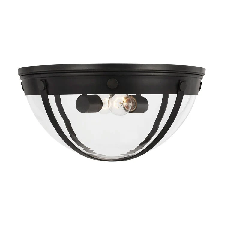 Logan Two-Light Flush Mount Ceiling Fixture by Thomas O'Brien - Frankwebs