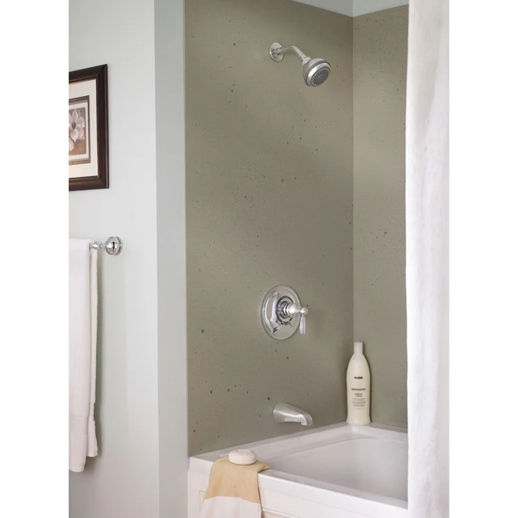 Tub and Shower Trim Allura with Integral Diverter 2 Lever Polished Chrome ADA 1.5 Gallons per Minute - Frankwebs