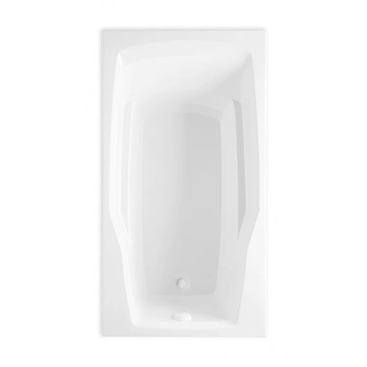 Soaking Tub Left Drain White Rectangle 56 Gallons 60 x 32 x 20-1/2 Inch - Frankwebs