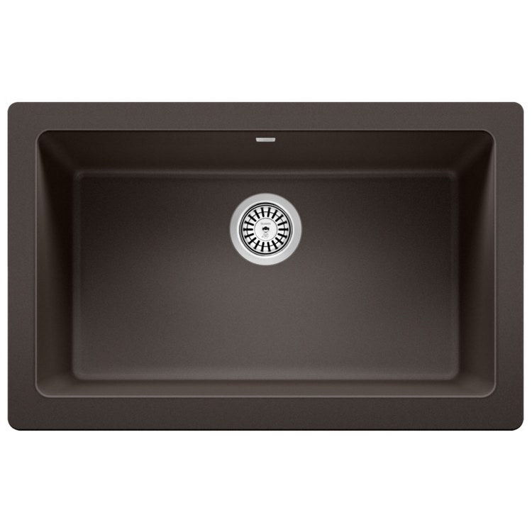 Kitchen Sink Vintera 30 x 19 Inch Single Bowl Coal Black Apron Front Rectangle - Frankwebs
