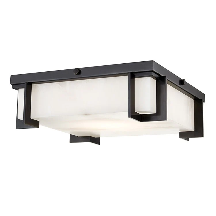 Delmar Single-Light LED Large Flush Mount Ceiling Fixture - Frankwebs