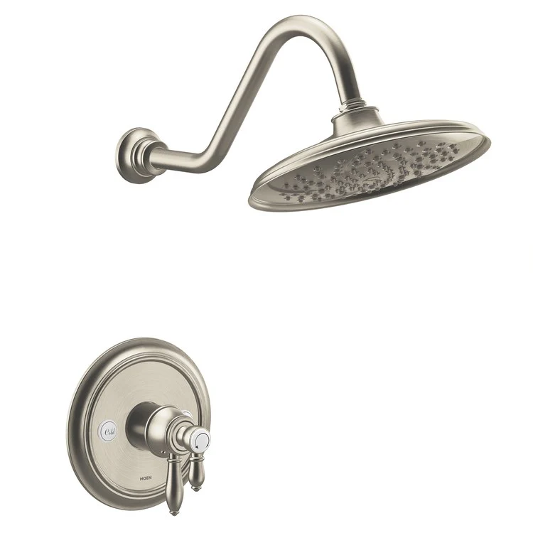 Shower Trim Weymouth M-Core 4-Series 2 Lever Brushed Nickel WaterSense ADA 1.75 Gallons per Minute - Frankwebs