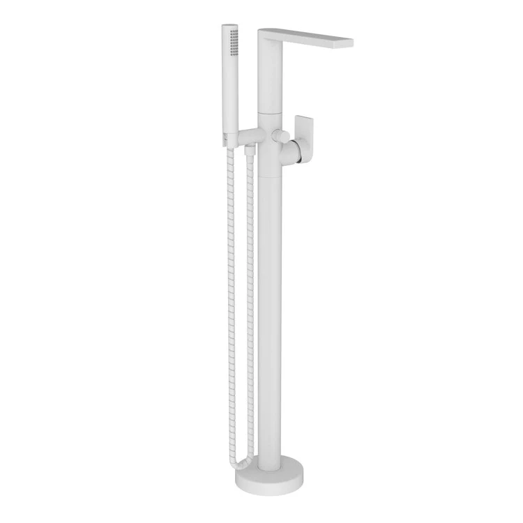 Tub Filler Skylar Freestanding with Handshower 1 Lever ADA Flat Black 1 Hole - Frankwebs