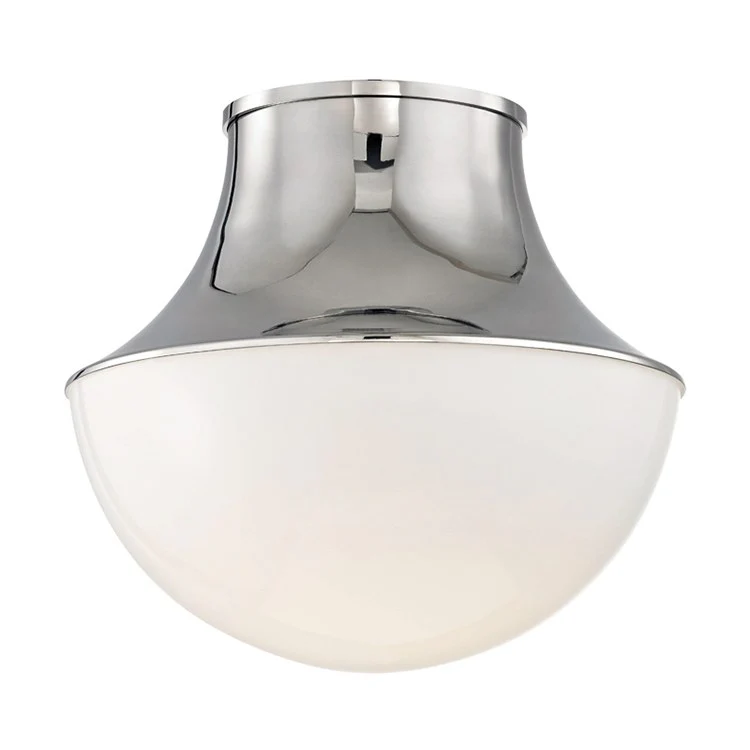 Lettie Single-Light LED Large Flush Mount Ceiling Fixture - Frankwebs