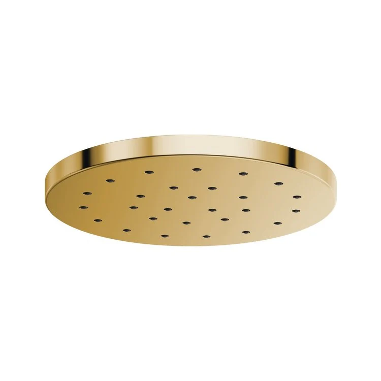 Showerhead Universal Showering 1 Function Rain Can Brilliance Luxe Gold 14 Inch 1.75 Gallons per Minute Linear Round H2OKinetic Drenching Spray - Frankwebs