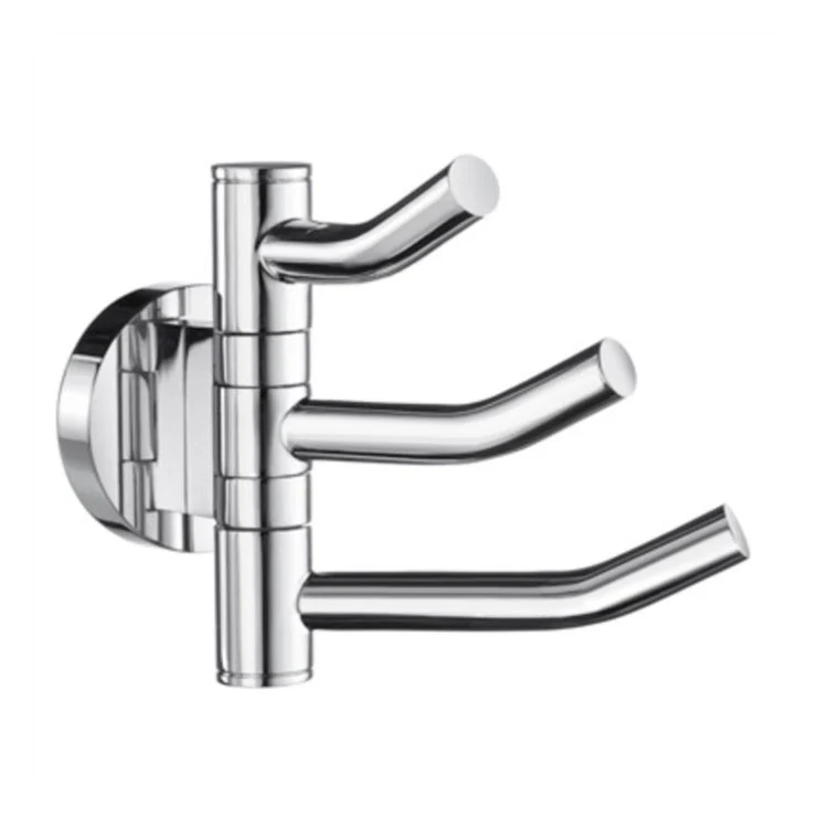 Hook Home Swing Arm Triple Polished Chrome 3-1/7 x 1-8/9 x 3-1/2 Inch 4-1/2 Inch Wall Mount Brass - Frankwebs